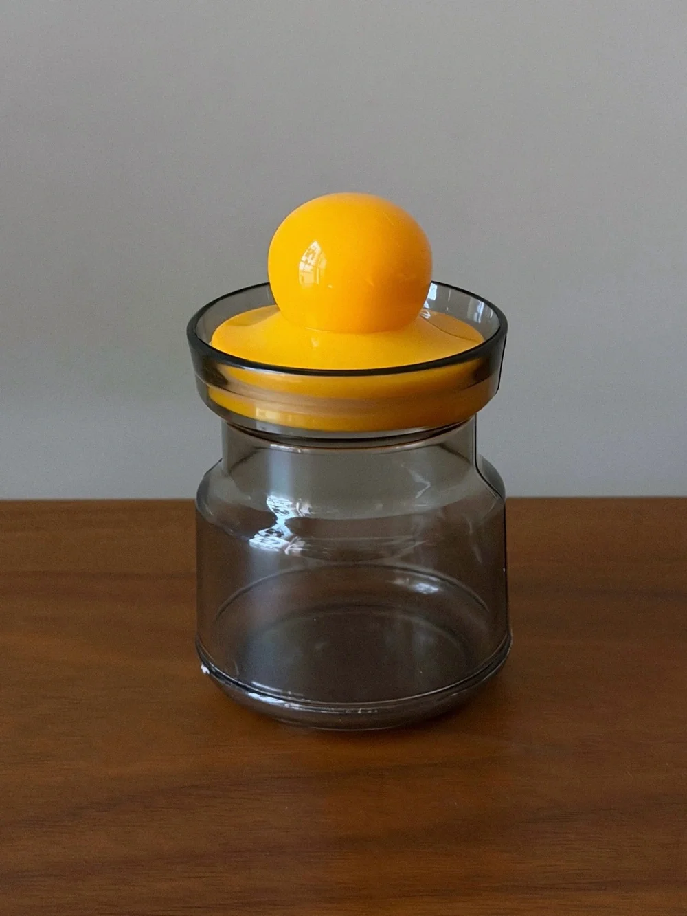 Retro Space Age Plastic Spice Jar Smoked Storage Container Canister Pop Art 70s